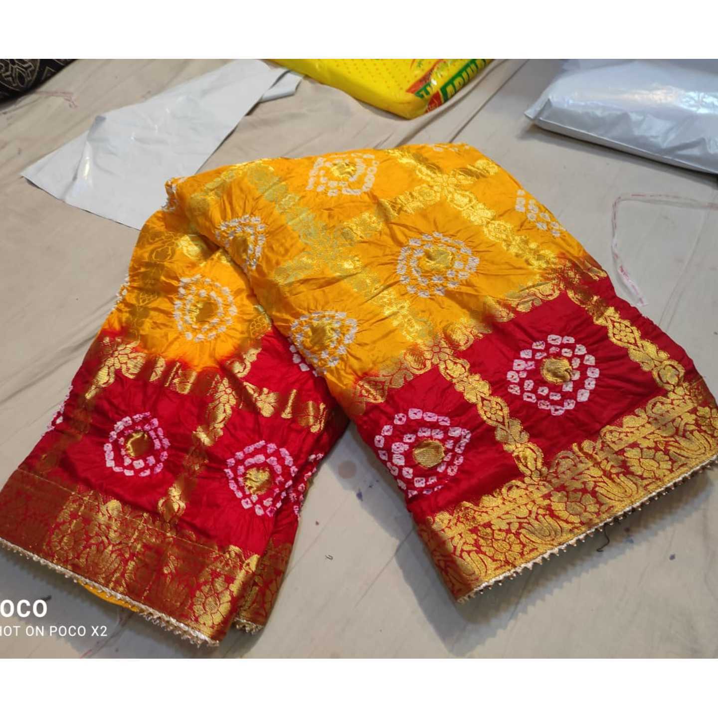 Gharchola-Art-Silk-Bandhani-Saree