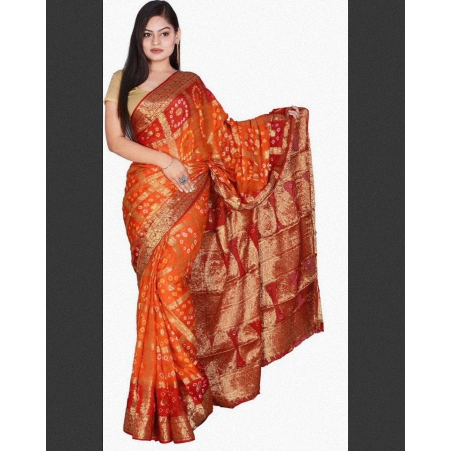 Gharchola-Art-Silk-Bandhani-Saree