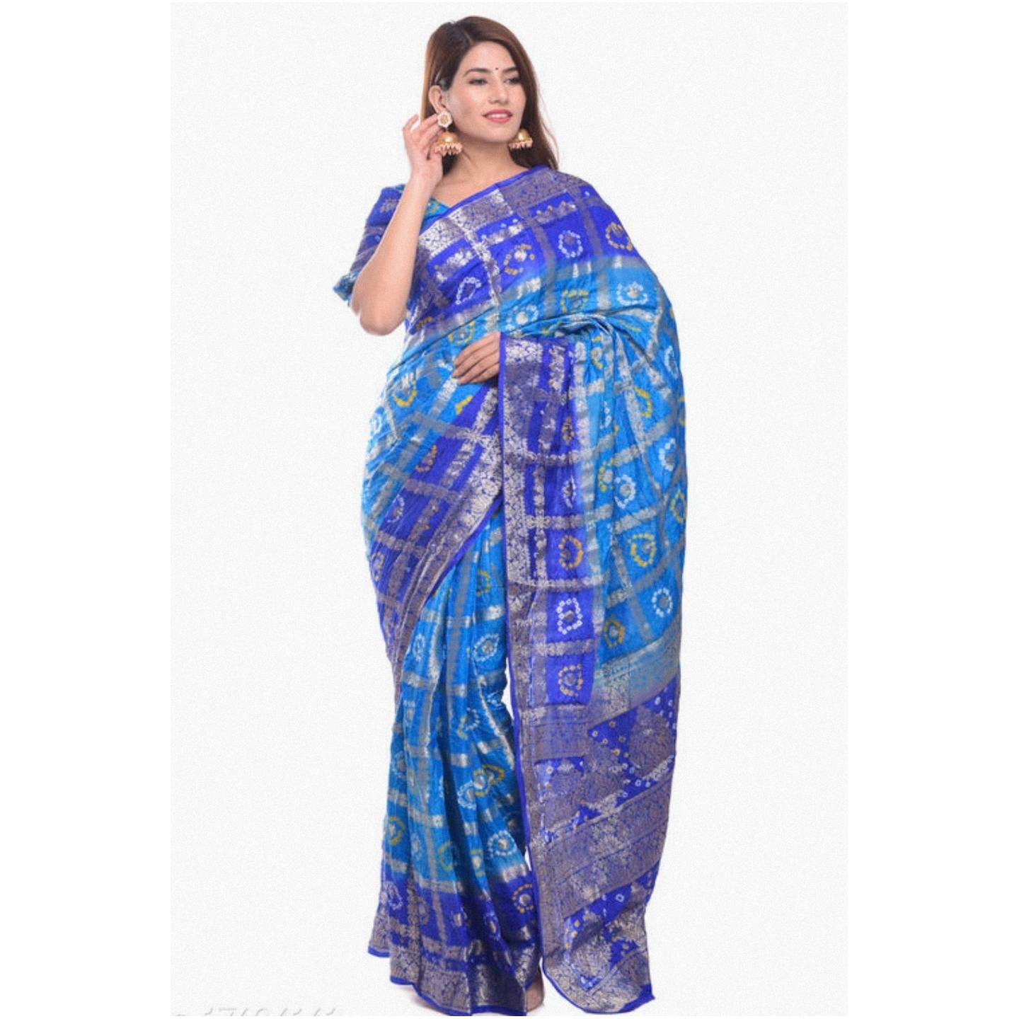 Blue-Color-Traditional-Ethnic-Saree