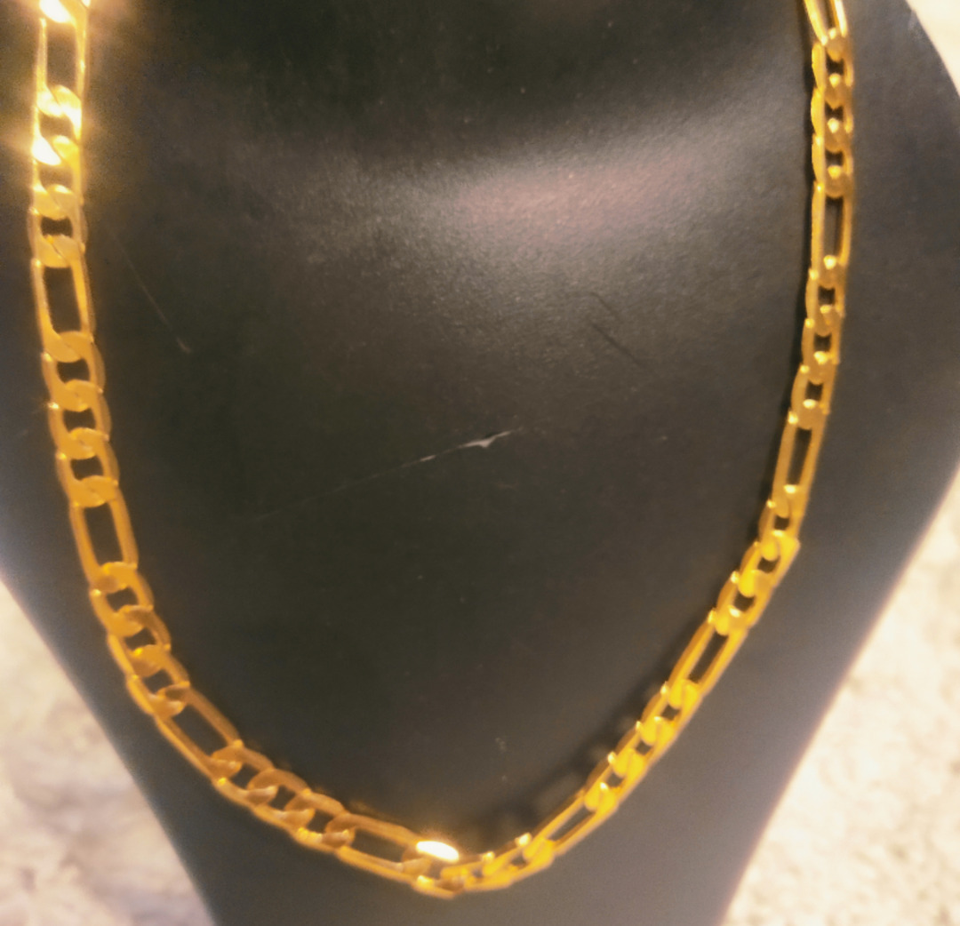 Unisex or Mens or Womens 18 inch 1 gm Gold Plated