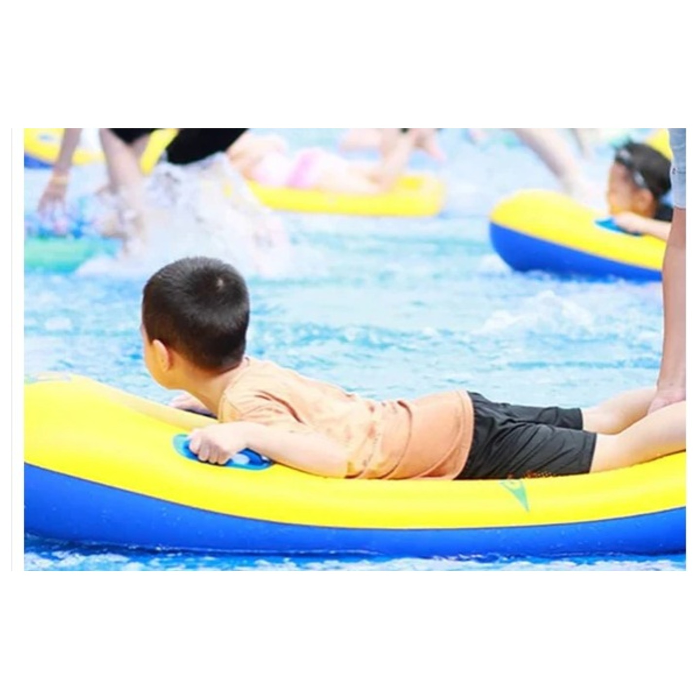 Inflatable Surfboard For Kids, Inflatable Bodyboard For Children With Handles, Portable Surfboard For Children, Outdoor Pool, Beach Floating Mat Pad Water Fun 