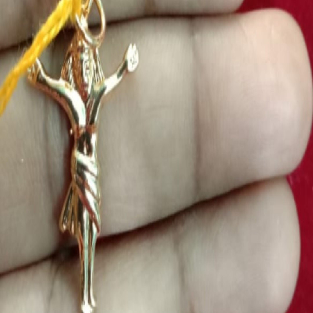 14 kt Gold Plating Impone Alloy Panchadhatu Cross Pendant