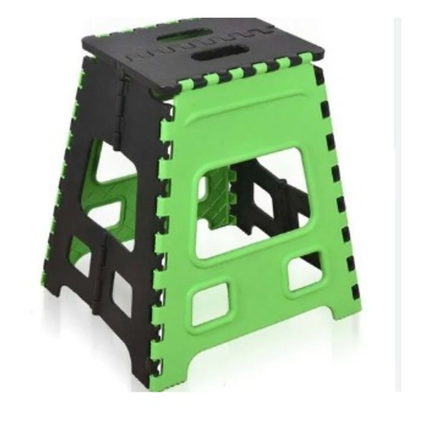 Green Black 18 Inch Plastic Foldable Stool