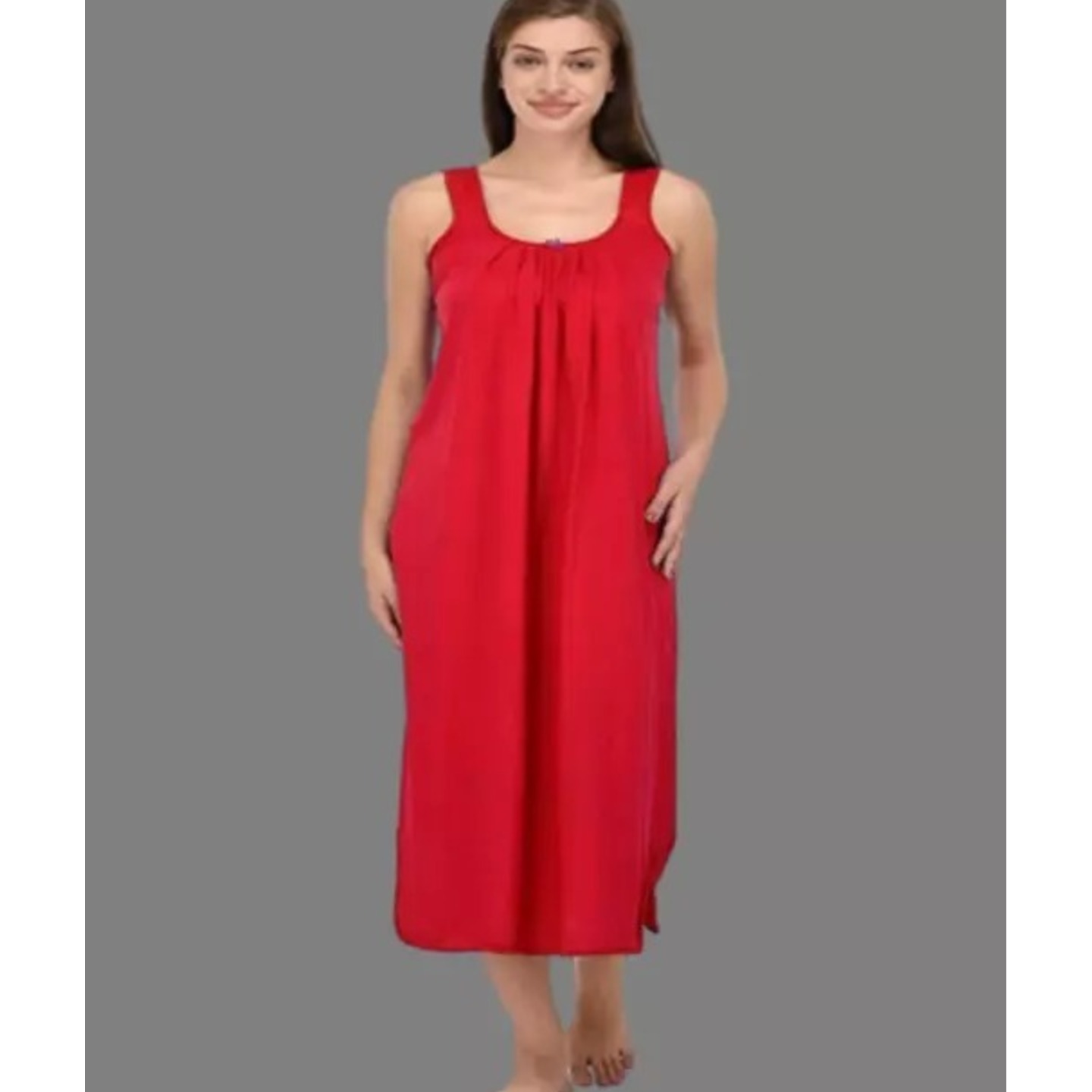 Basic Long Camisole Slip Gown Inner Slip Shameez Nighty Slip For Girls and Women. Rich Hosiery Cotton, Sizes M to 5xl