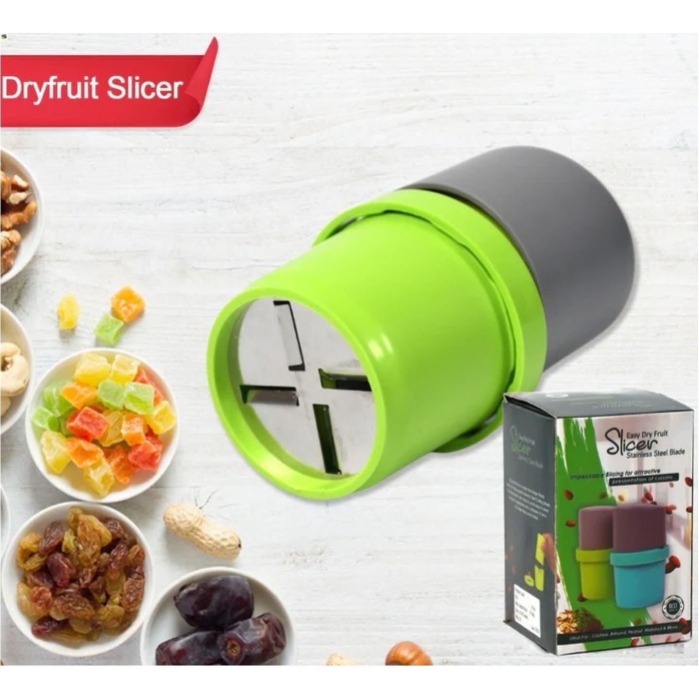 PLASTIC DRY FRUIT AND PAPER MILL GRINDER SLICER, CHOCOLATE CUTTER AND BUTTER SLICER WITH 3 IN 1 BLADE, STANDARD, MULTICOLOR