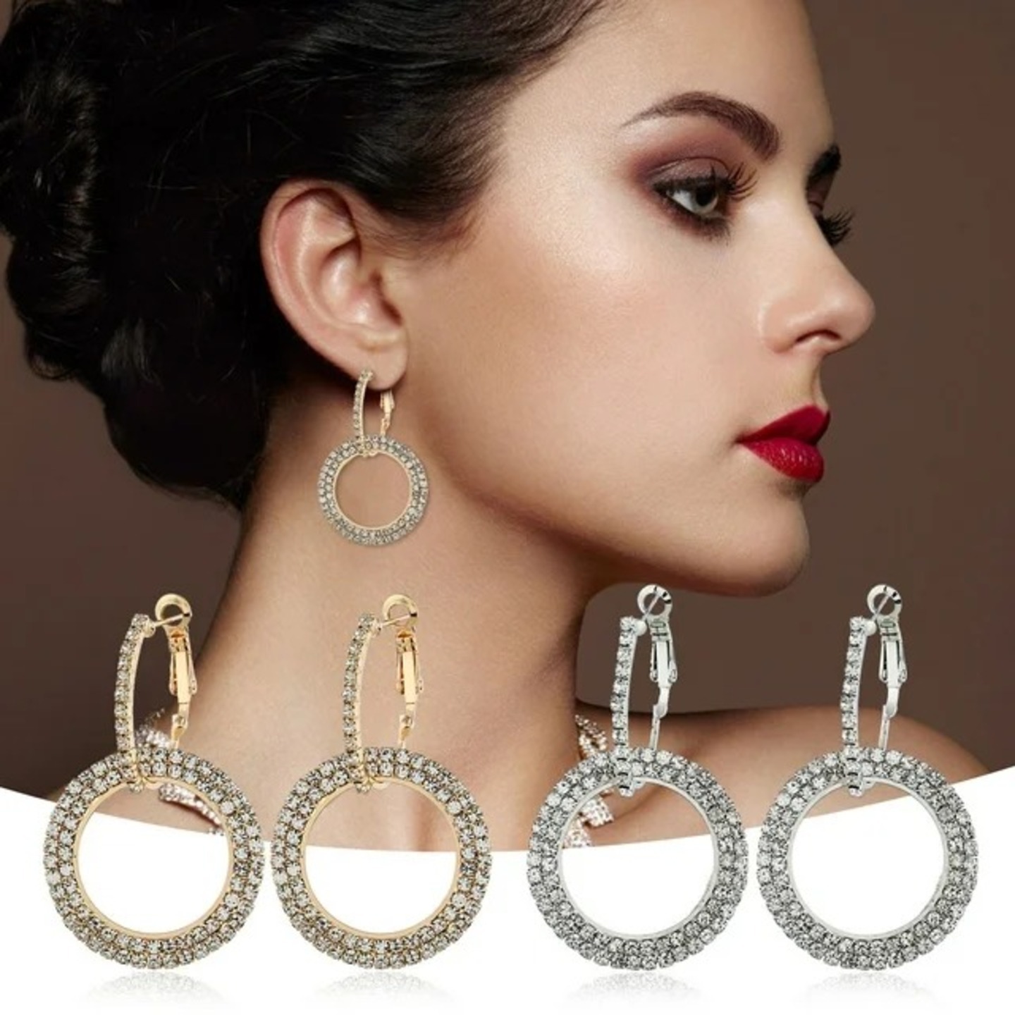 Latest Stylish Western Austrian Crystal Earrings for Women and Girls 