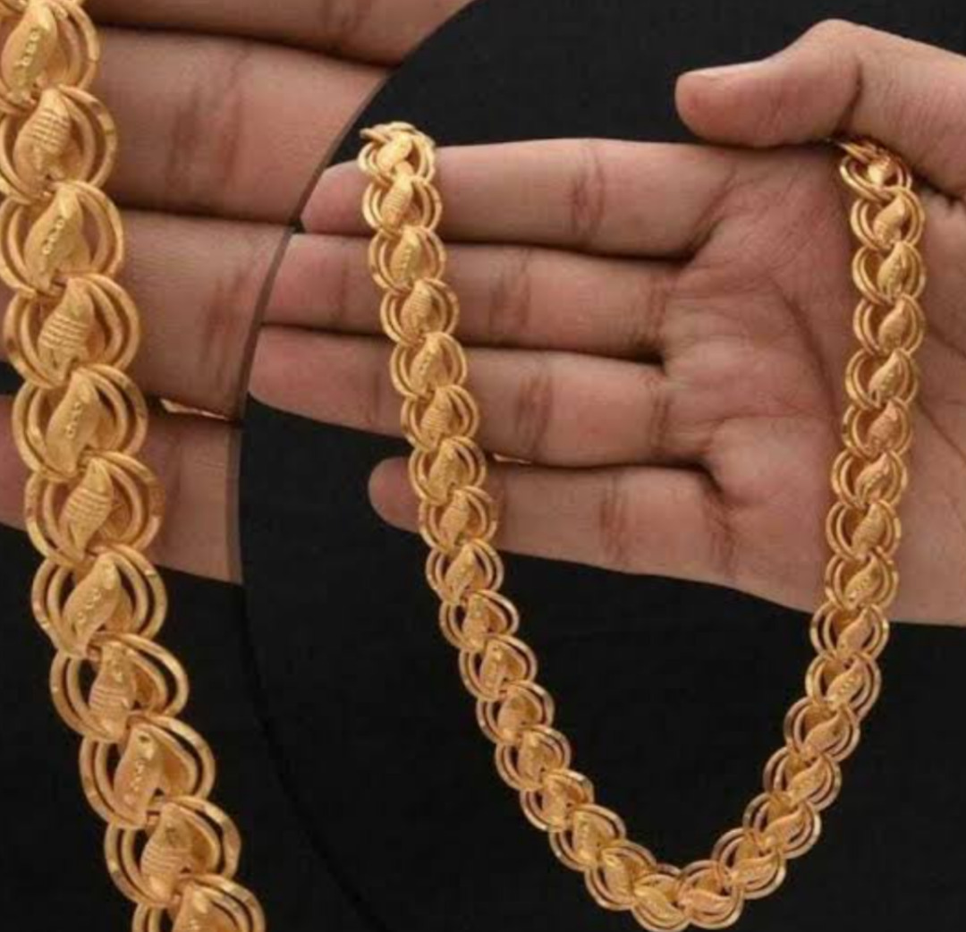 Mens 18 inch 1gm Gold Plated Chain 