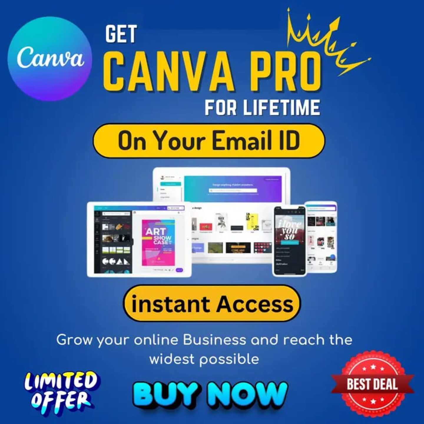  Canva pro Lifetime Subscription Banner making sw