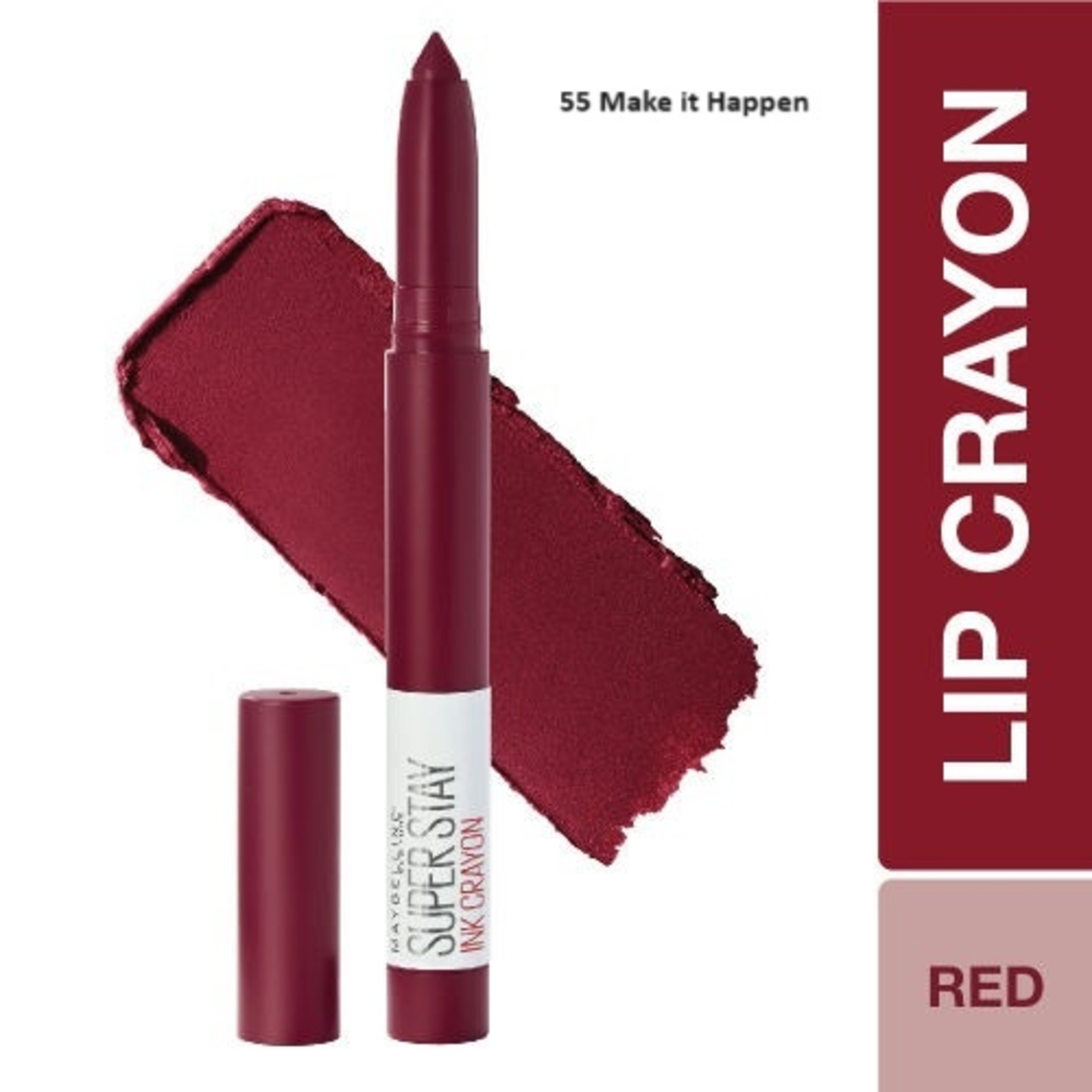 Red Maybelline New York Super Stay Crayon Lipstick