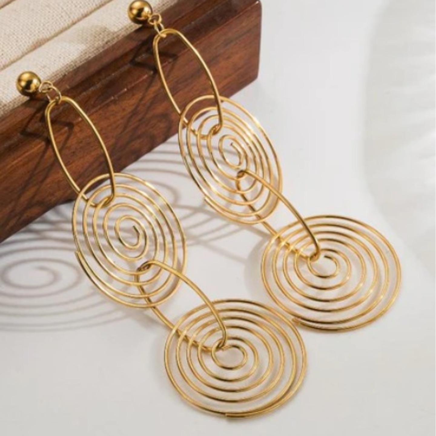 Swirl Drop Earrings