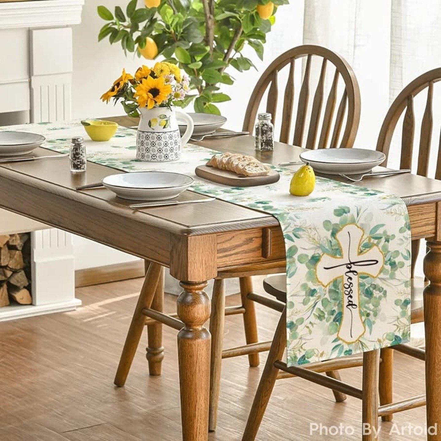 Blessed table runner and Placemats seperate