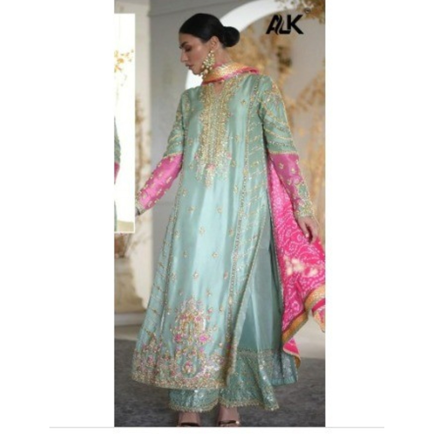 Womens Georgette Embroidered Pakistani Suits