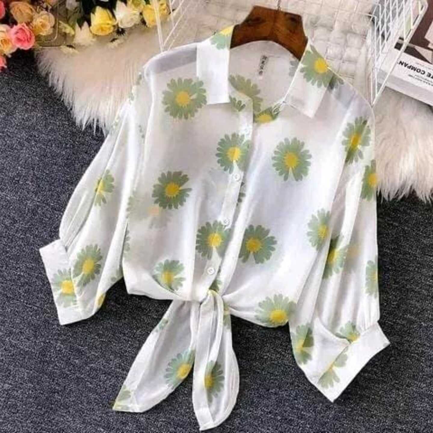 Fancy Graceful Women Shirts, Crop_Shirt
