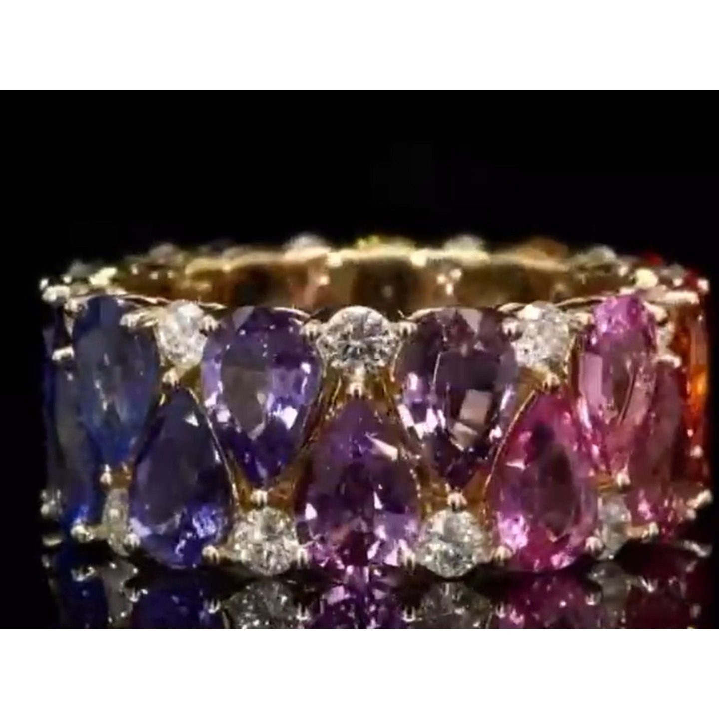 Womens 925 Sterling Silver Ring with Swarovski Stones for Engagement Or Anniversary
