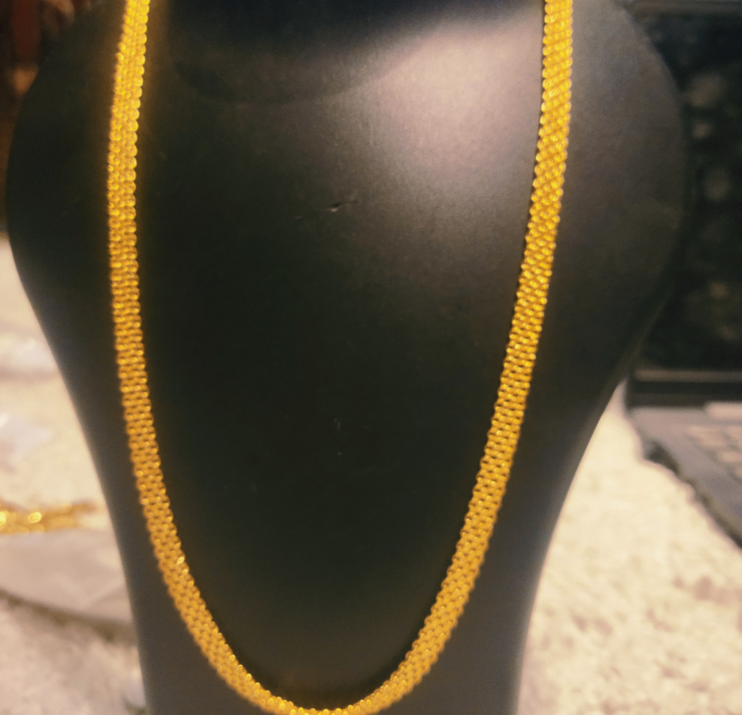 Unisex 18 inch 1 gm Gold Plated Chain 
