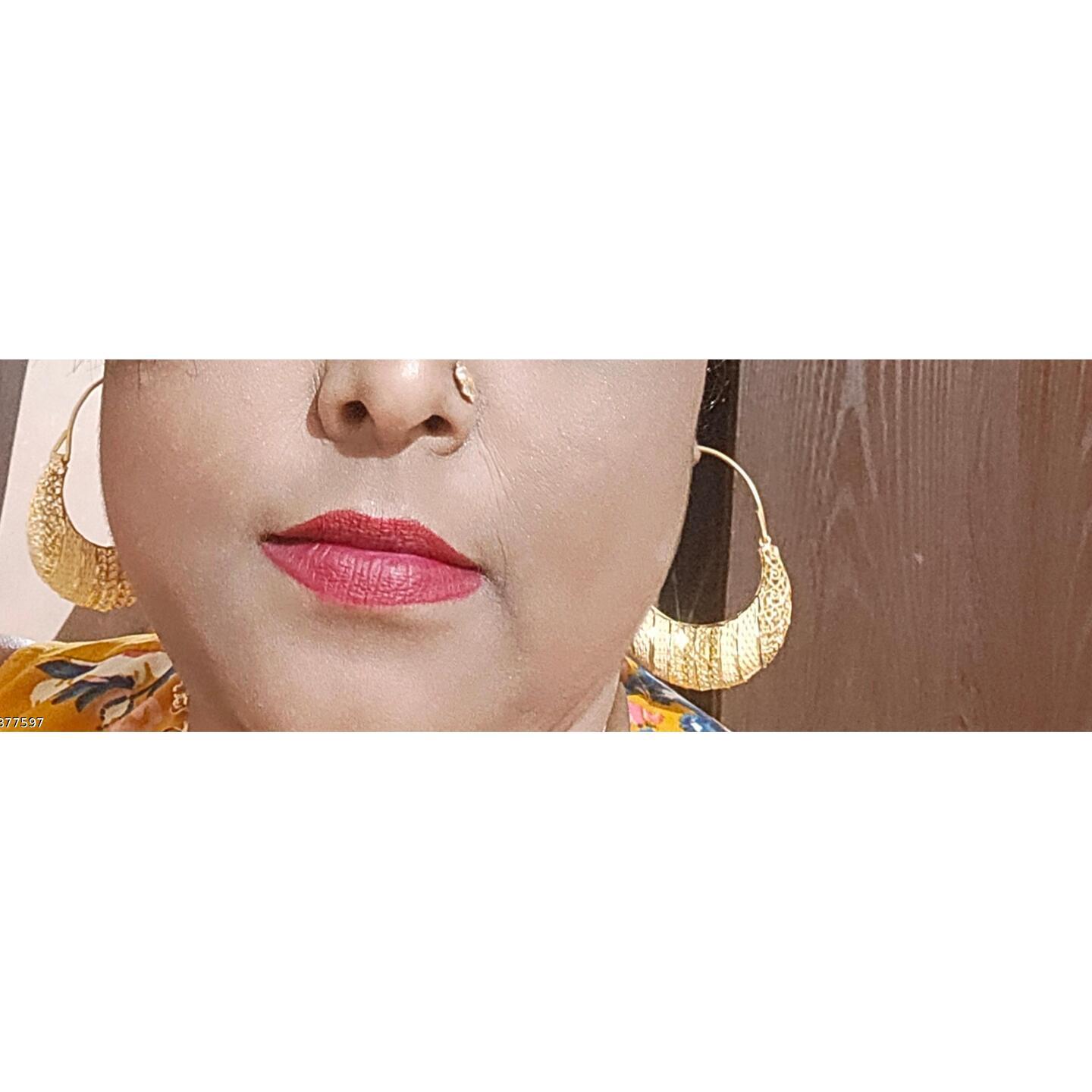 1 Gm Gold Plated  Basket Woman's Earring