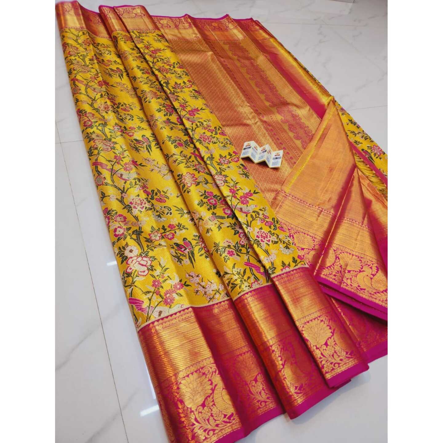 Kanchipuram pure silk handloom high-class tissue bridal sarees