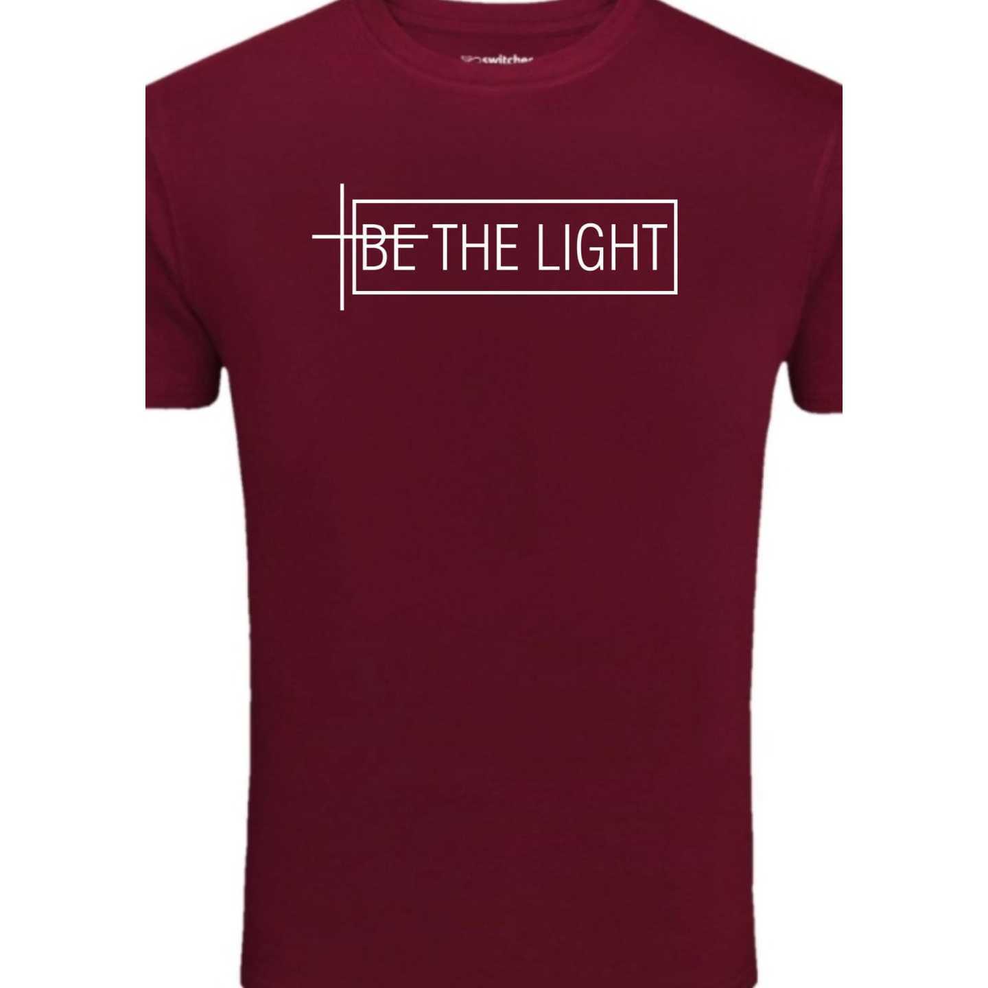 Fathers Day Gift for Dad, Be the Light Mens Tshirt,Boyfriend Gift,Wedding, anniversary, Birthday,Valentines day  gift