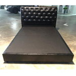 BEWITCHED BLACK Faux Leather Queen Bed Frame