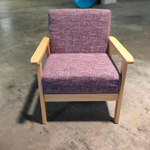VANZ Single Seater Sofa in MAROON