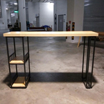 ION INDUSTRI Series Solid Wood Bar Table