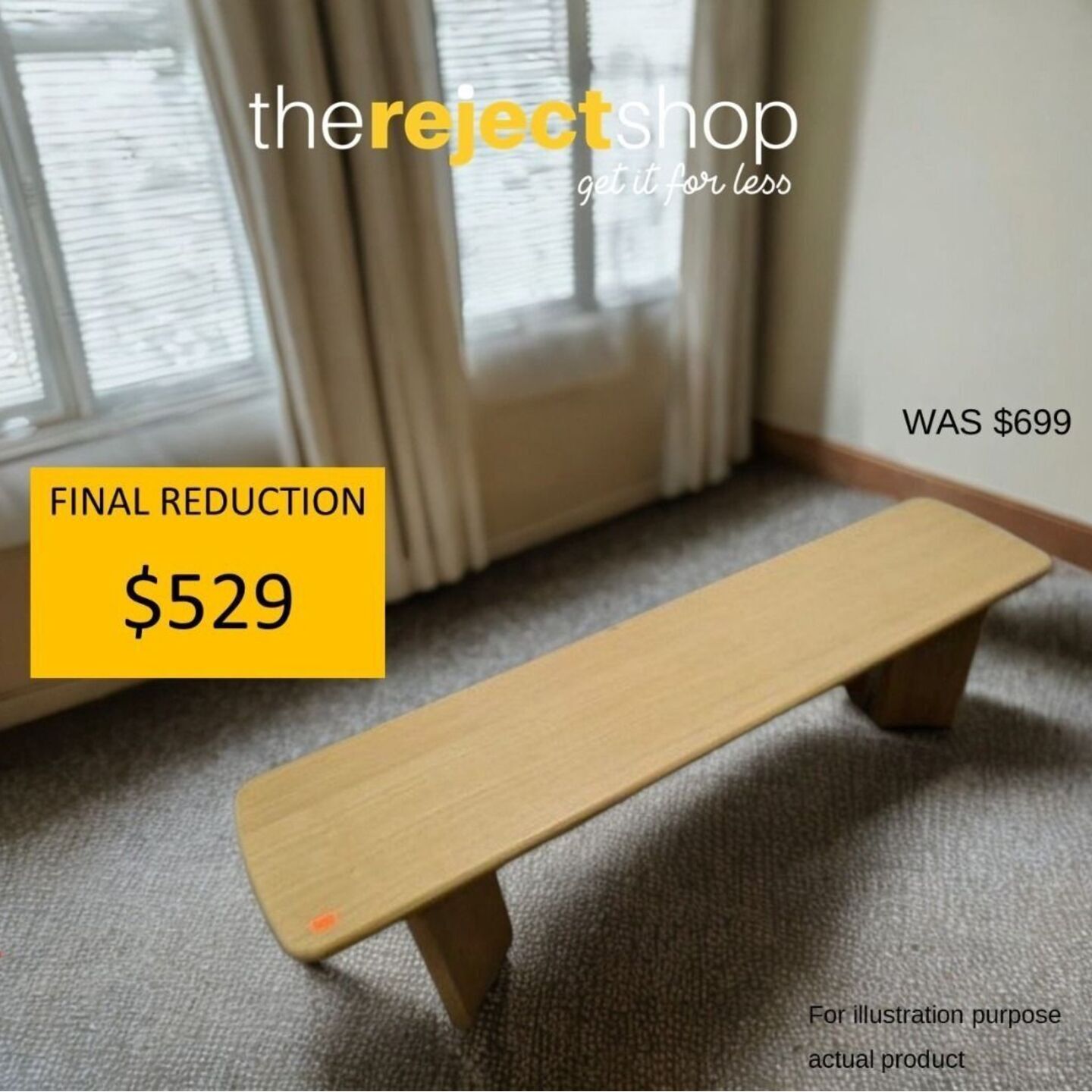 INDIANA Dining Bench 170cm