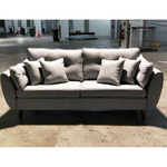 MOVICK Series Designer 3 Seater Sofa in GREY FABRIC