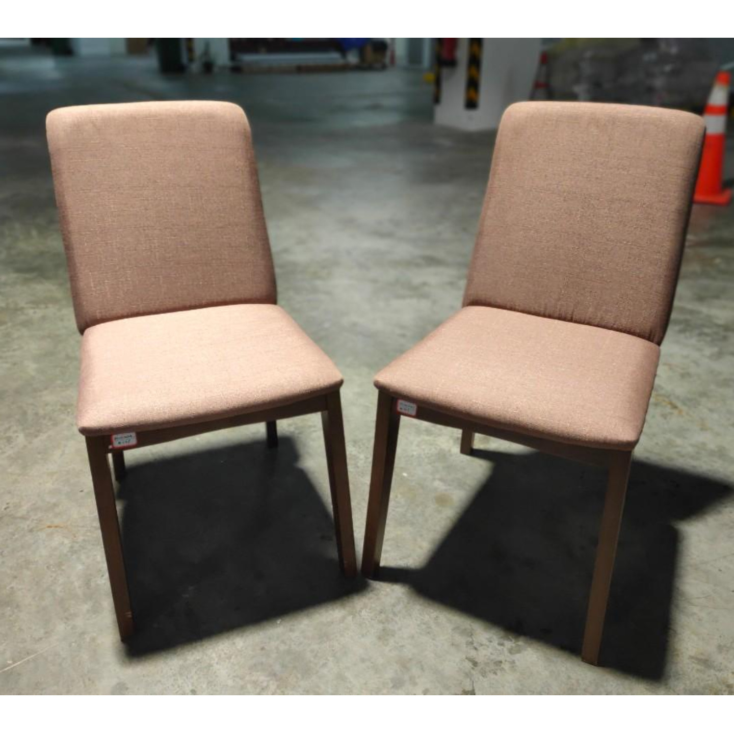 PAIR of BORVEN Vintage Solid Wood Dining Chairs