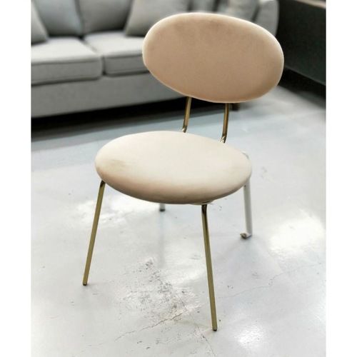 VIE Chair Light Pink with Gold Legs