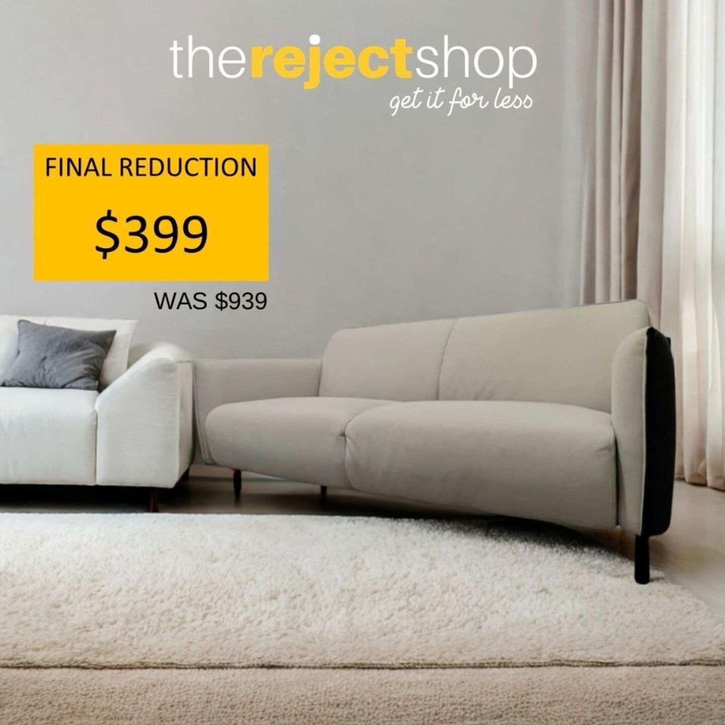 KAMAKURA 3.5 Seater Sofa in LEATHAIRE