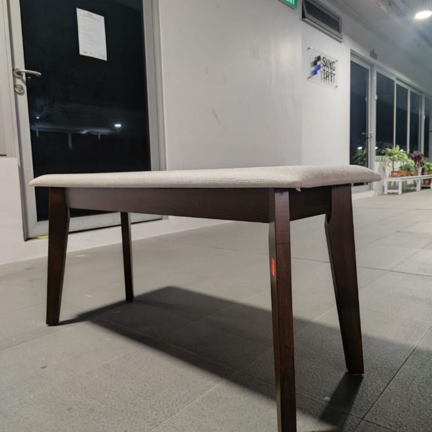 TITAN Bench in BEIGE FABRIC