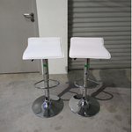 PAIR of ROMEO Bar Stool in WHITE