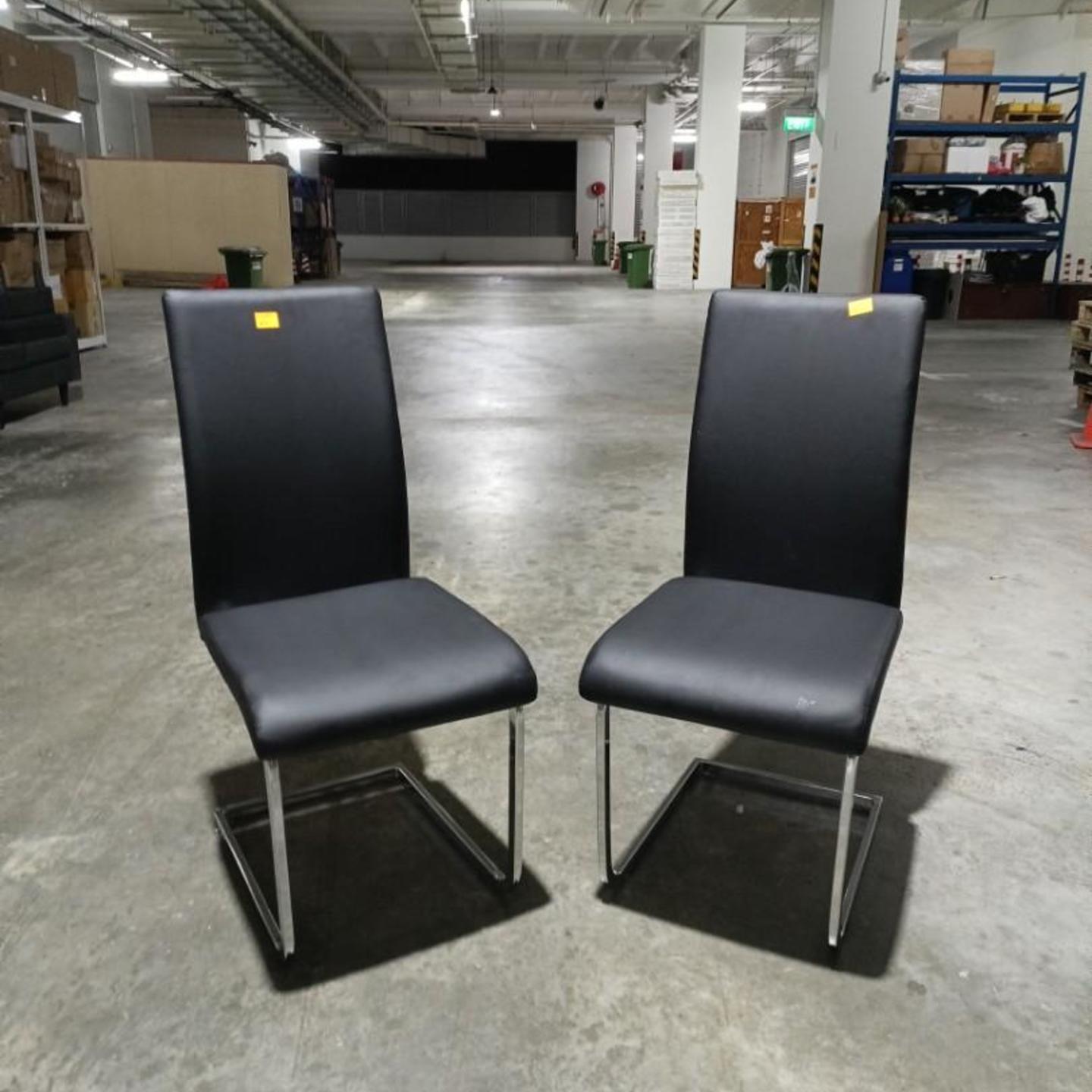 2 x JAMES Dining Chair in BLACK
