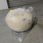 PAMA Knitted Pouffe in BEIGE