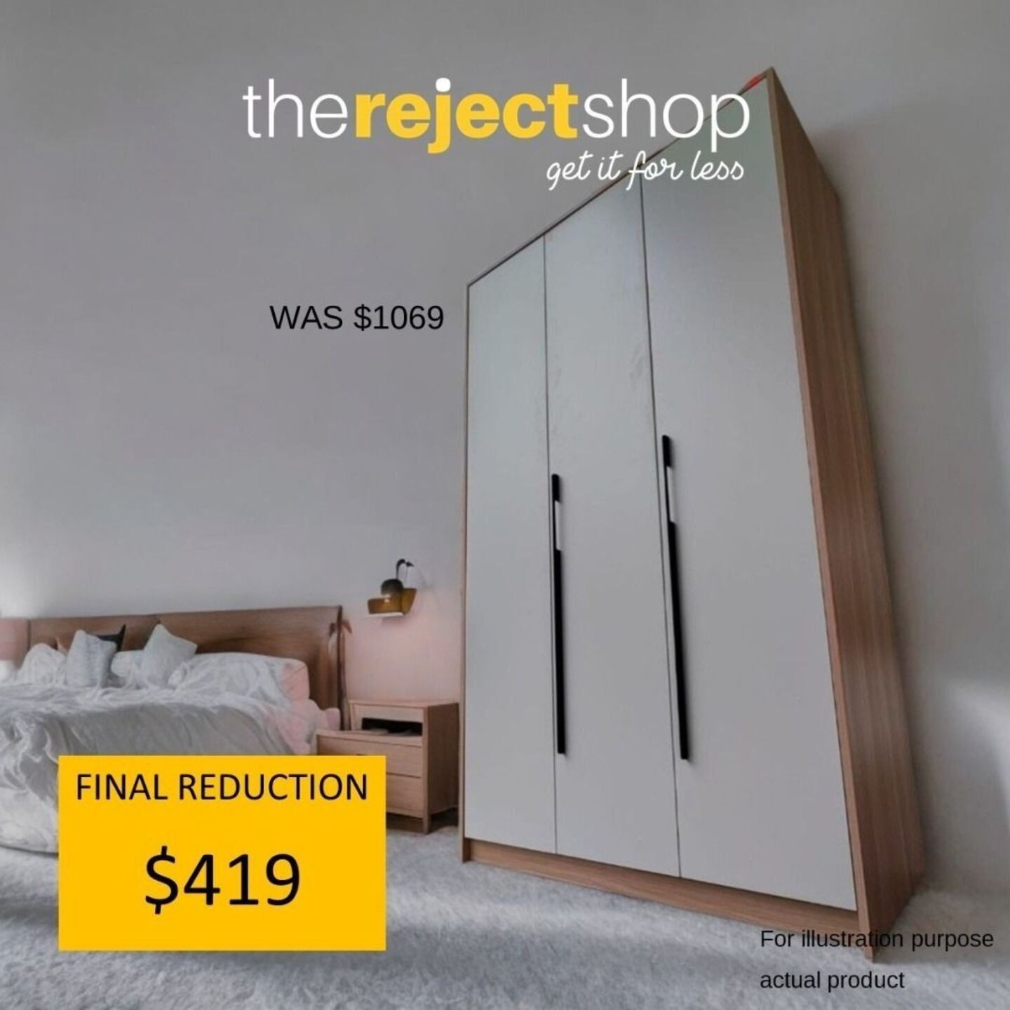 YOASOBI 3 Door Wardrobe
