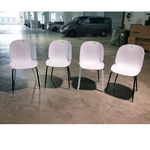 4 x IZZY Designer Replica Chairs in WHITE