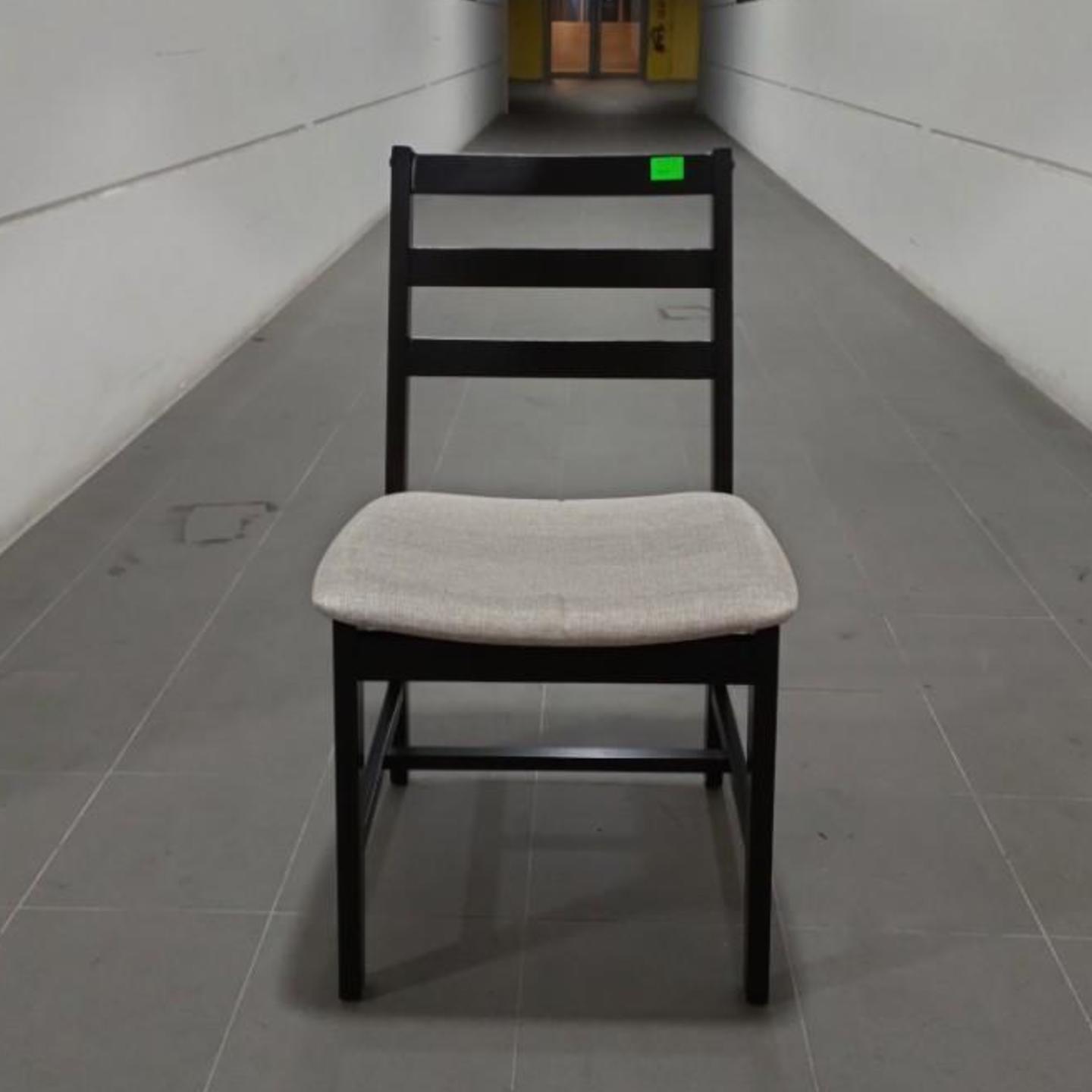 TITAN Dining Chair in DARK CAPPUCCINO with Cream Fabric