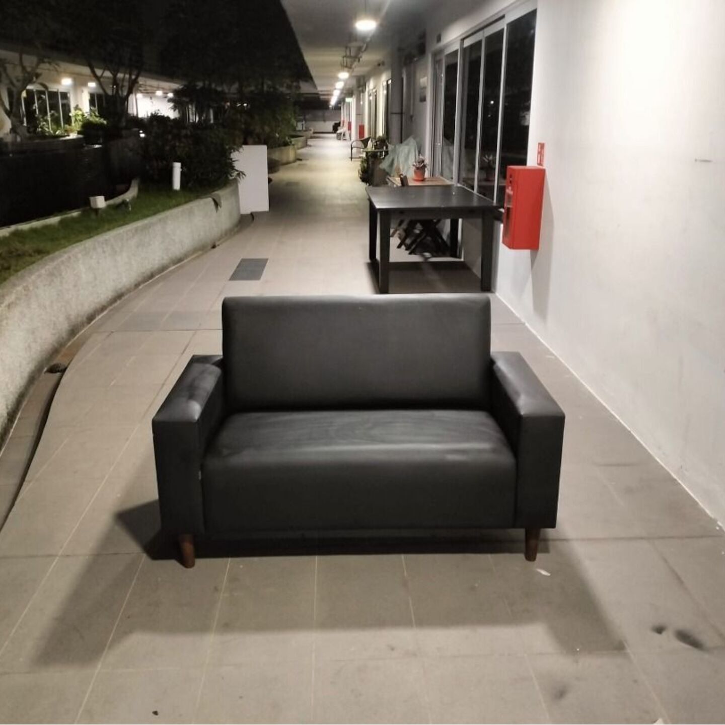 SANDLER II 2 Seater Sofa in BLACK PVC