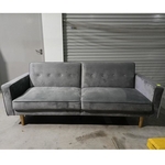 TERLINA 3 Seater Sofa Bed in GREY VELVET