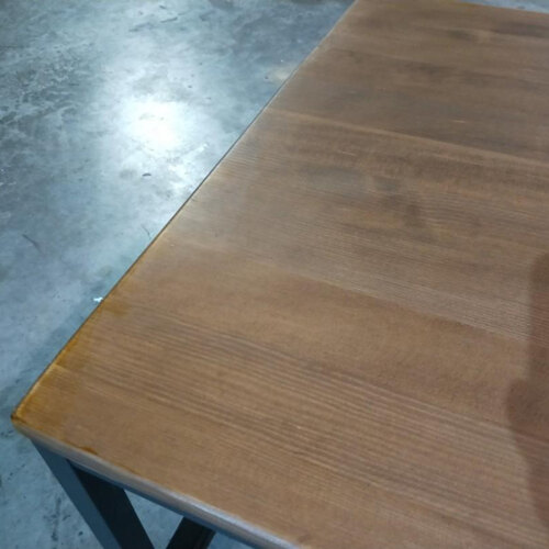MOFFI Rustic Solid Wood Coffee Table
