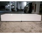 STRATE Stackable Low Profile TV Console in WHITE