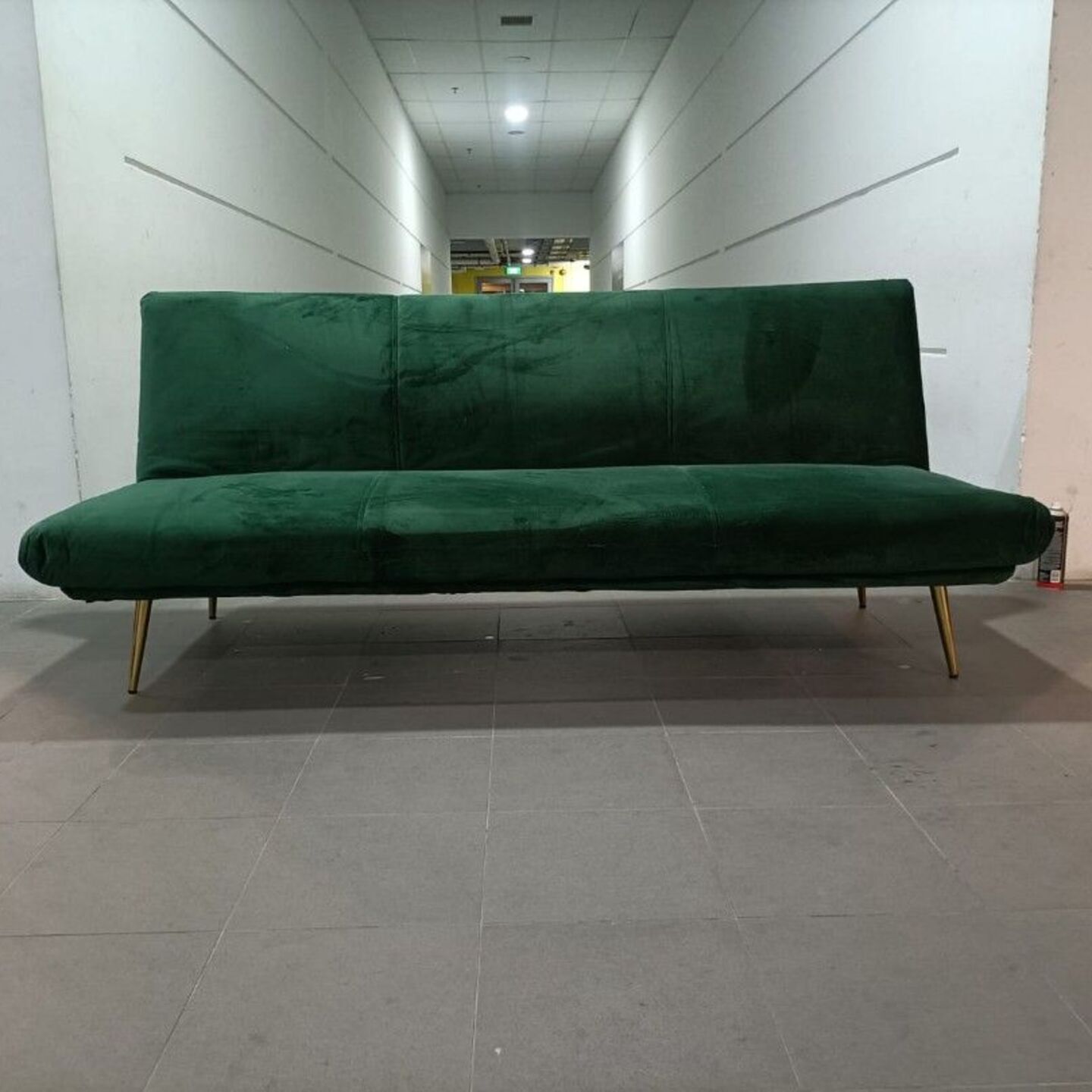 PULSER 3 Seater Sofa Bed in EMERALD GREEN VELVET