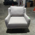 DEFI Armchair in Light Grey Fabric