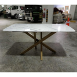 BOSTAVA II Modern Marble Top Dining Table 140cm x 70cm