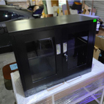 GEAR Low Steel Display Cabinet in BLACK