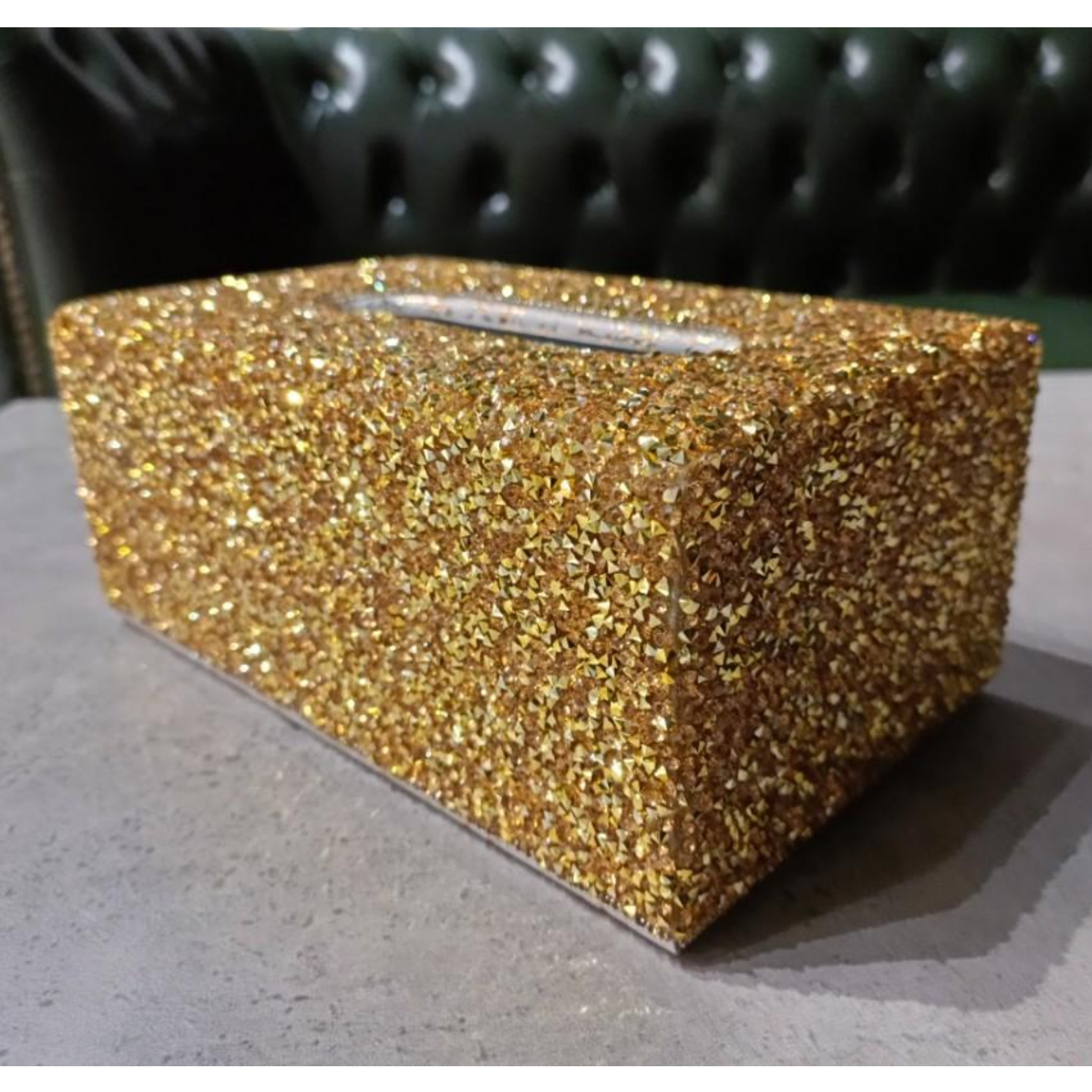 GALAZ Dazzle Tissue Box in GOLD