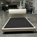 KANOS Queen Faux Leather Bedframe in WHITE