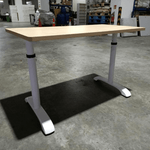 ZELDA Adjustable Study Table in OAK