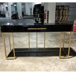 MANSELL Modern Hallway Console in BLACK GLOSS