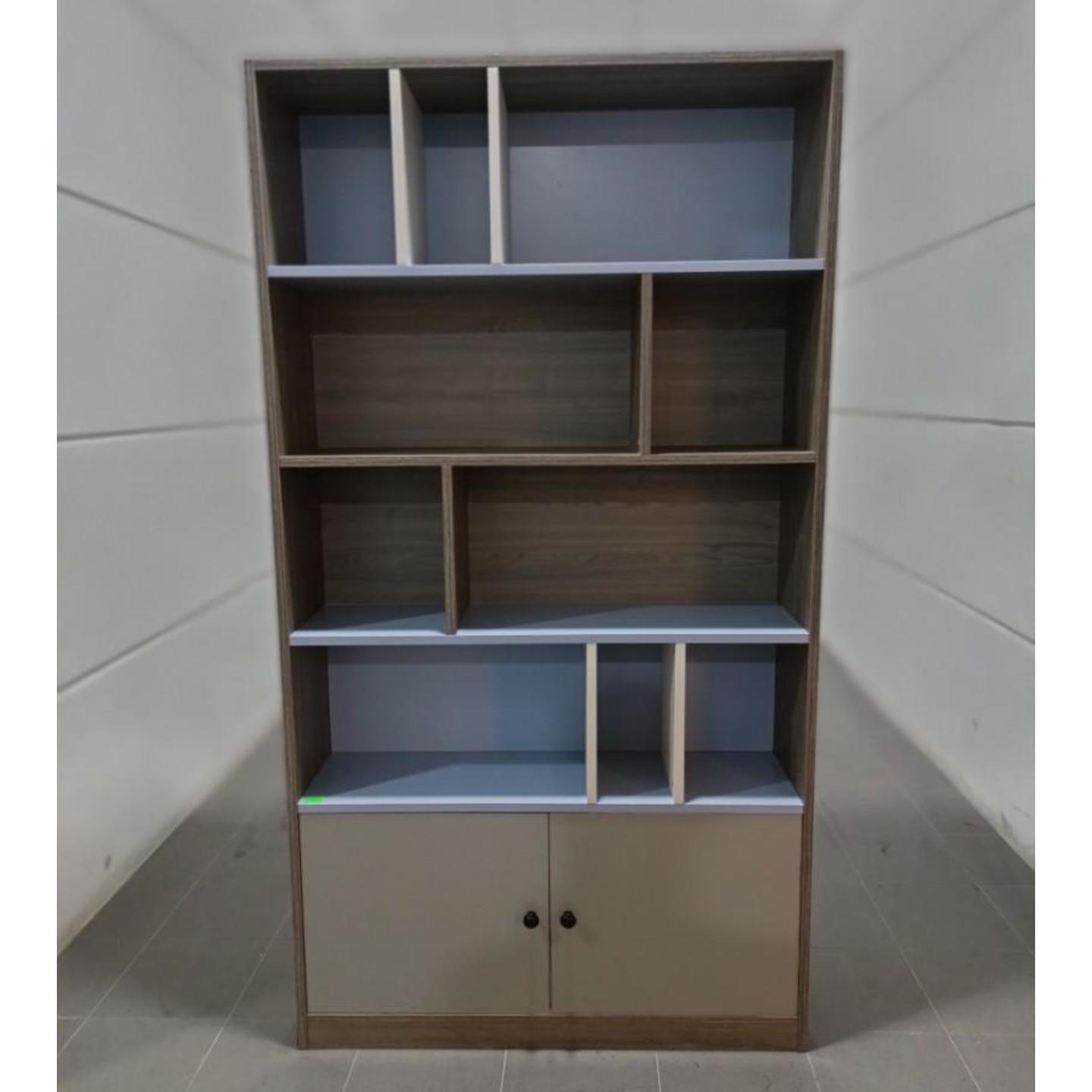 ARKONA Display Cabinet in WALNUT & BLUE